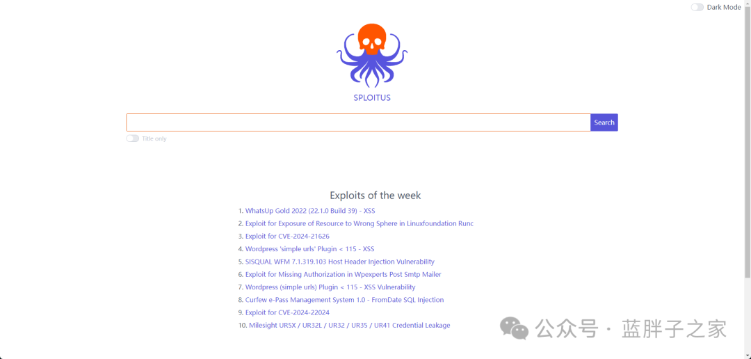 Sploitus|Exploit 在线漏洞搜索引擎 -1