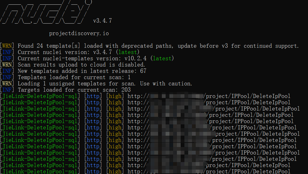 JieLink+智能终端操作平台 DeleteIpPool SQL注入漏洞