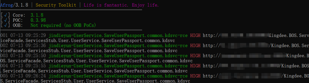 金蝶云星空 UserService.SaveUserPassport.common.kdsvc 远程代码执行漏洞