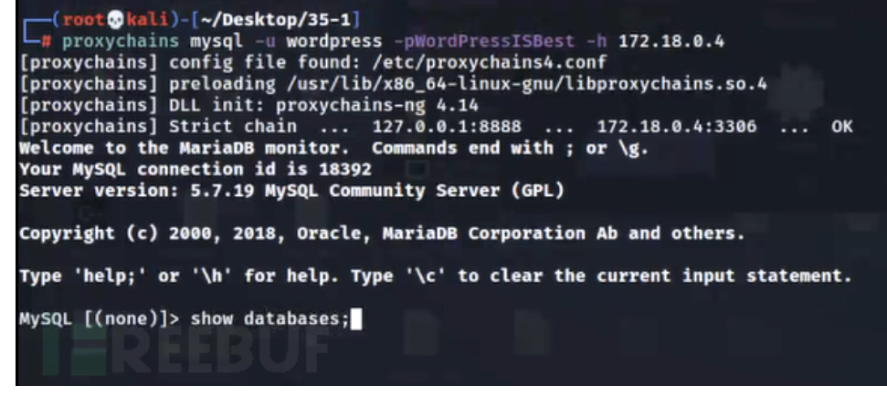 vulnerable_docker（easy）Frp、reGeorg内网穿透、docker逃逸、wpscan爆破，提权