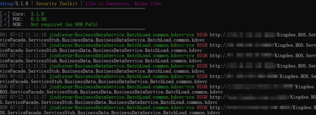 金蝶云星空 BusinessDataService.BatchLoad.common.kdsvc 远程代码执行漏洞