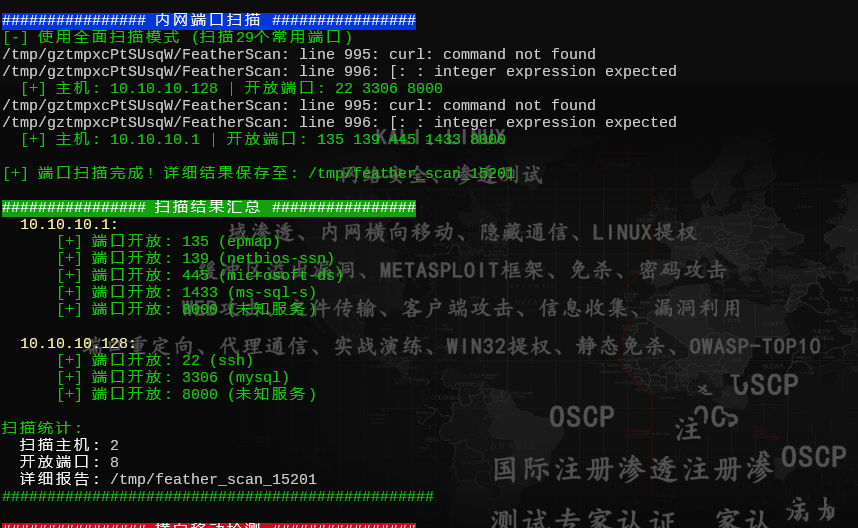 FeatherScan v4.0：Linux内网信息收集的得力助手