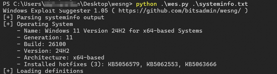 Windows Exploit Suggester - Next Generation【Windows漏洞检查工具】